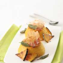 Sformatini di zucca con pancetta