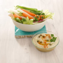 dip di verdure con hummus leggero Sale&Pepe ricetta