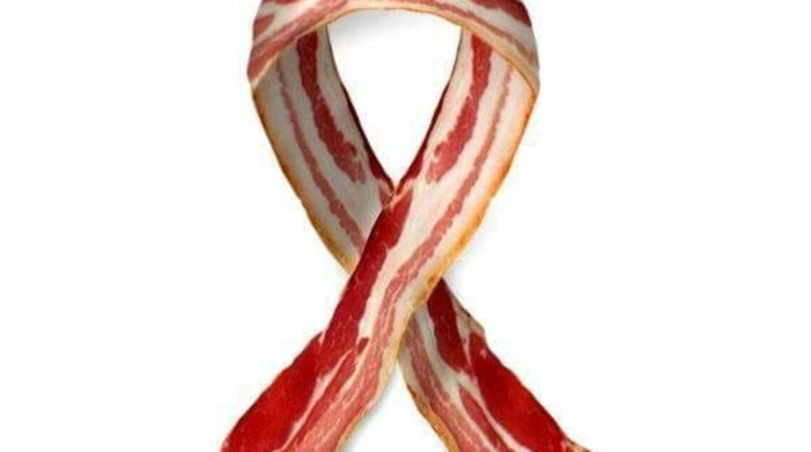 Il ribbon di bacon (via Twitter)