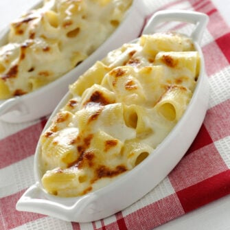 pasta al forno bianca gratinata con besciamella