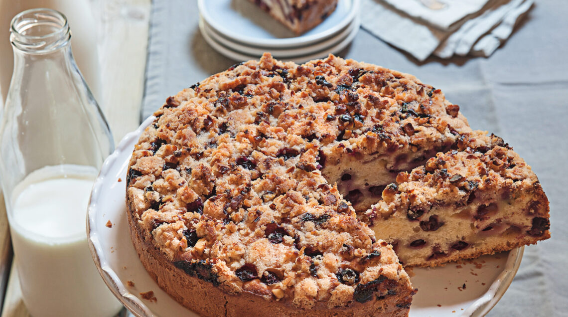 Torta ai mirtilli (crumb cake)