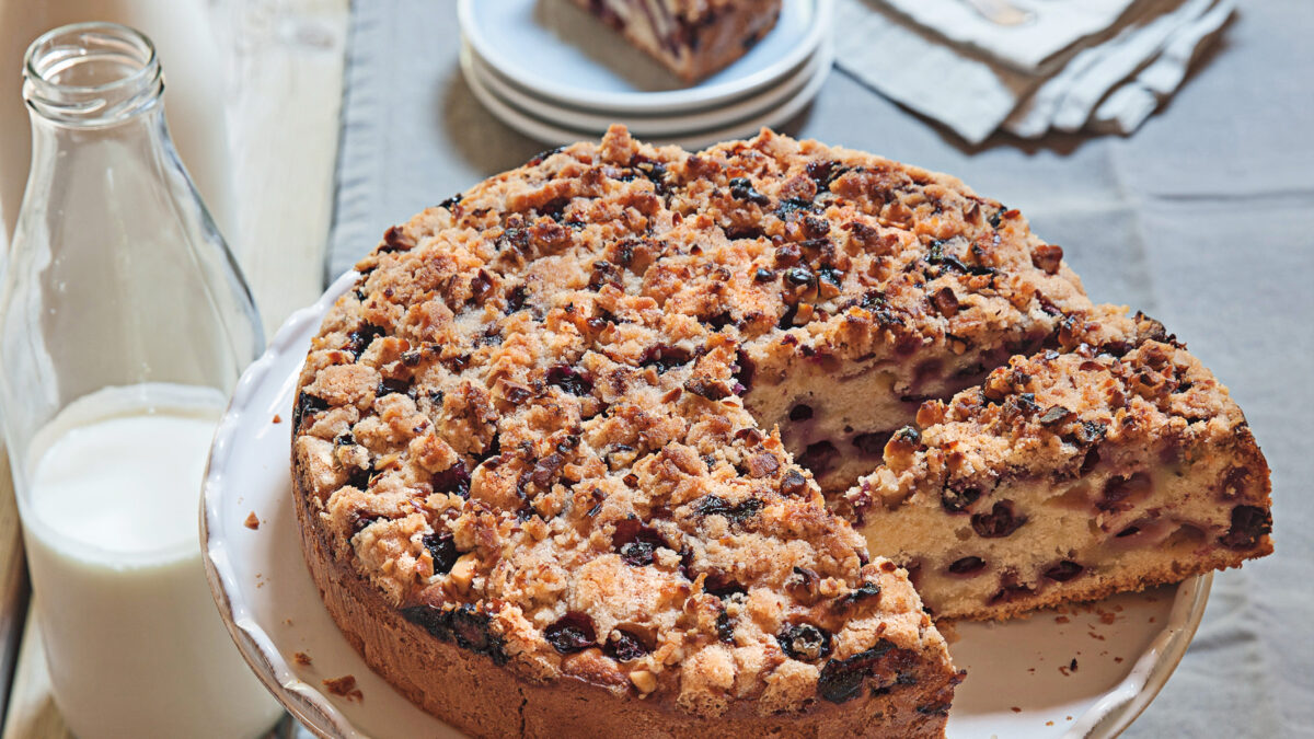 Torta ai mirtilli (crumb cake)
