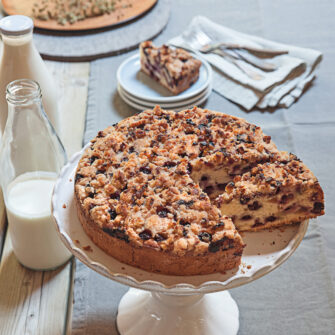 Torta ai mirtilli (crumb cake)