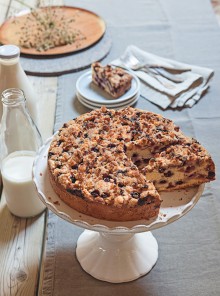 Torta ai mirtilli (crumb cake)