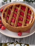 Torta Linzer vegana cruda