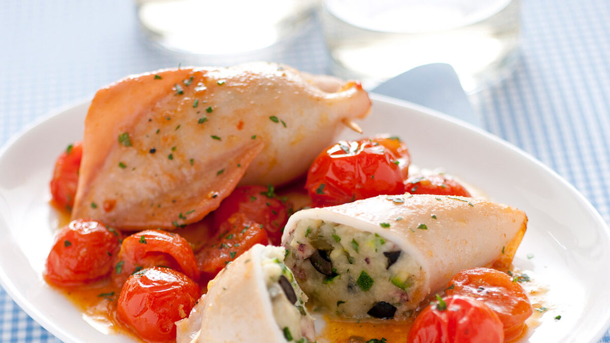 Calamari ripieni all’amalfitana