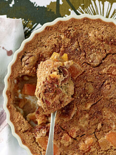 Flan di castagne alle albicocche secche