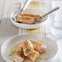 involtini di salmone fresco