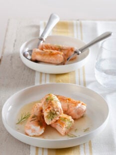 involtini di salmone fresco
