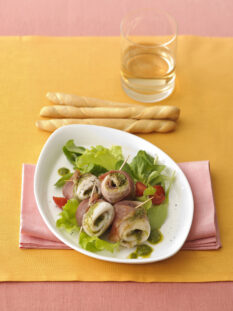 Rotolini di sogliola e crudo