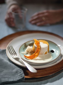 Sformatini di zucca con crema di formaggio