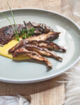 Teste di porcini con crema di formaggio