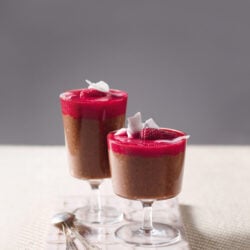 Budino vegano di chia al cioccolato