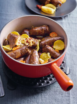 foglie di vite con ripieno di miglio e frutta secca Sale&Pepe ricetta