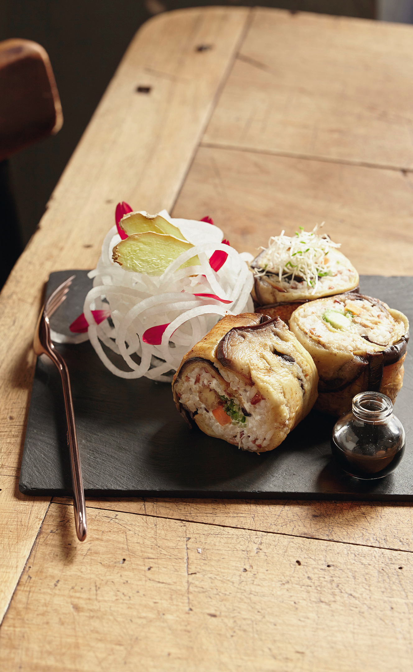 Sushi di melanzane e tempeh Sale&Pepe