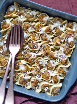 Teglia di ravioli armeni