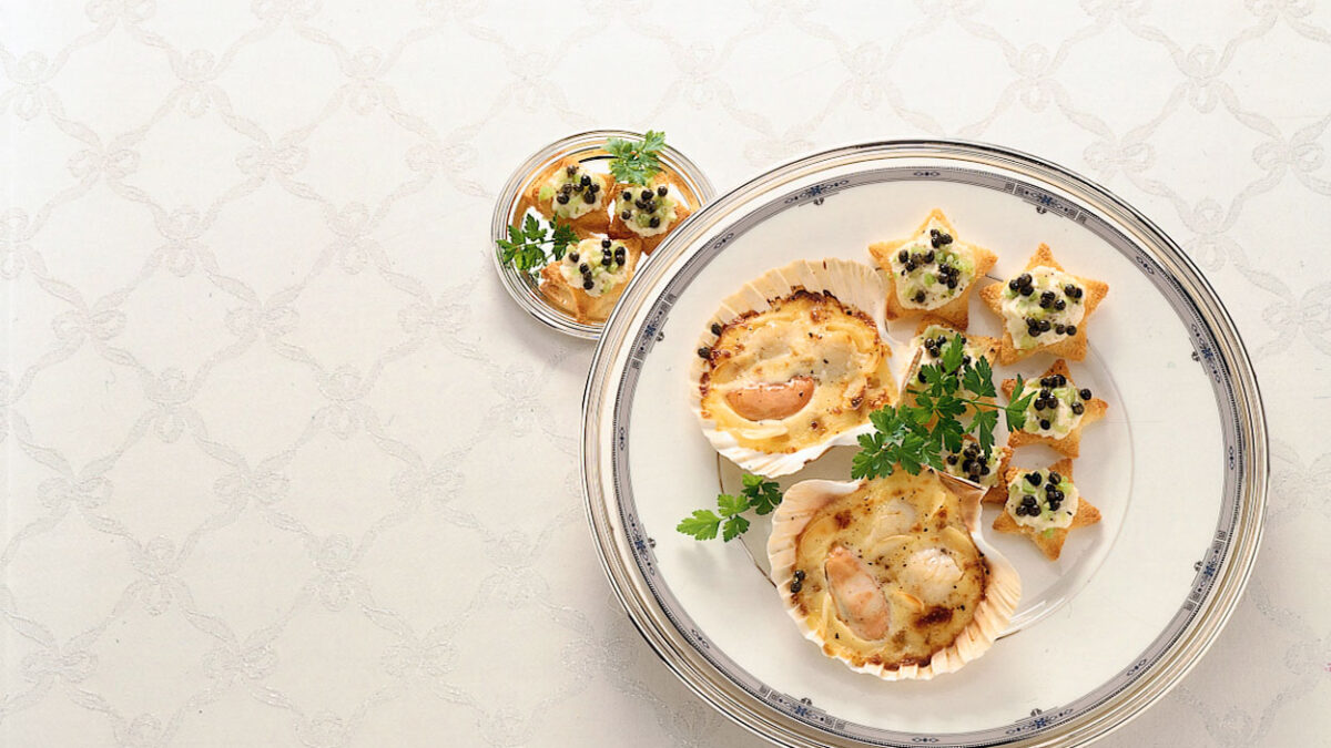 Capesante gratinate alle mandorle