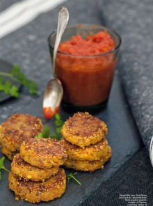 Crocchette di amaranto con zucca e pomodori secchi
