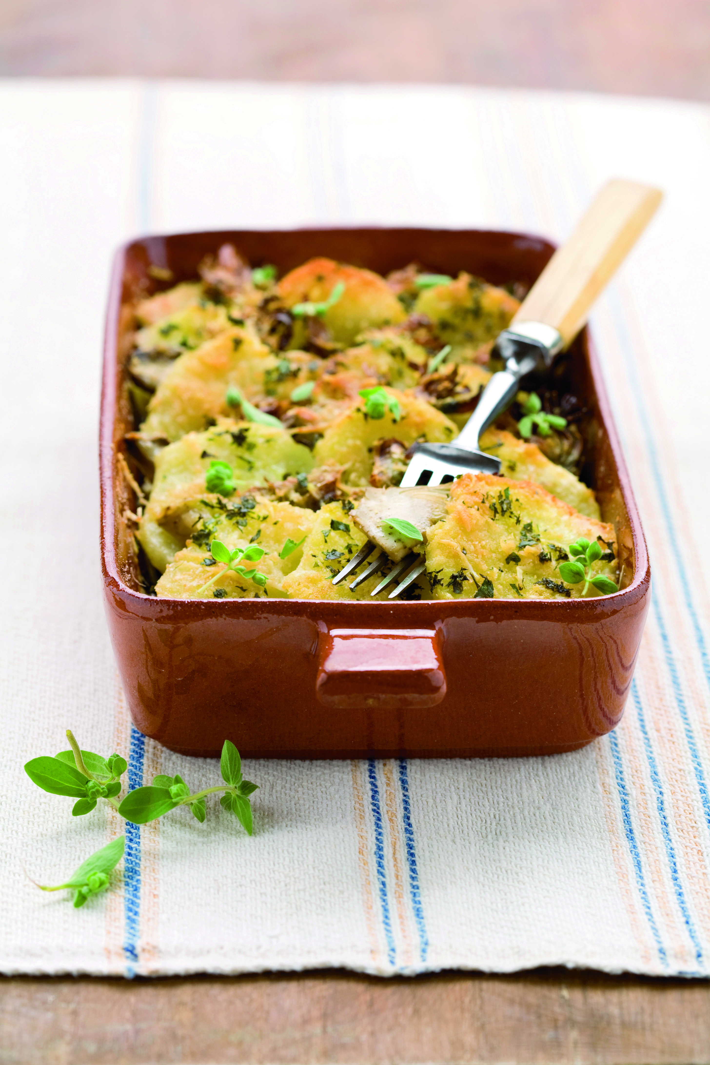 carciofi e patate al forno di benedetta rossi