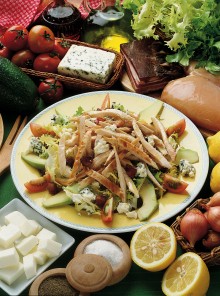 Insalata di pollo e pancetta