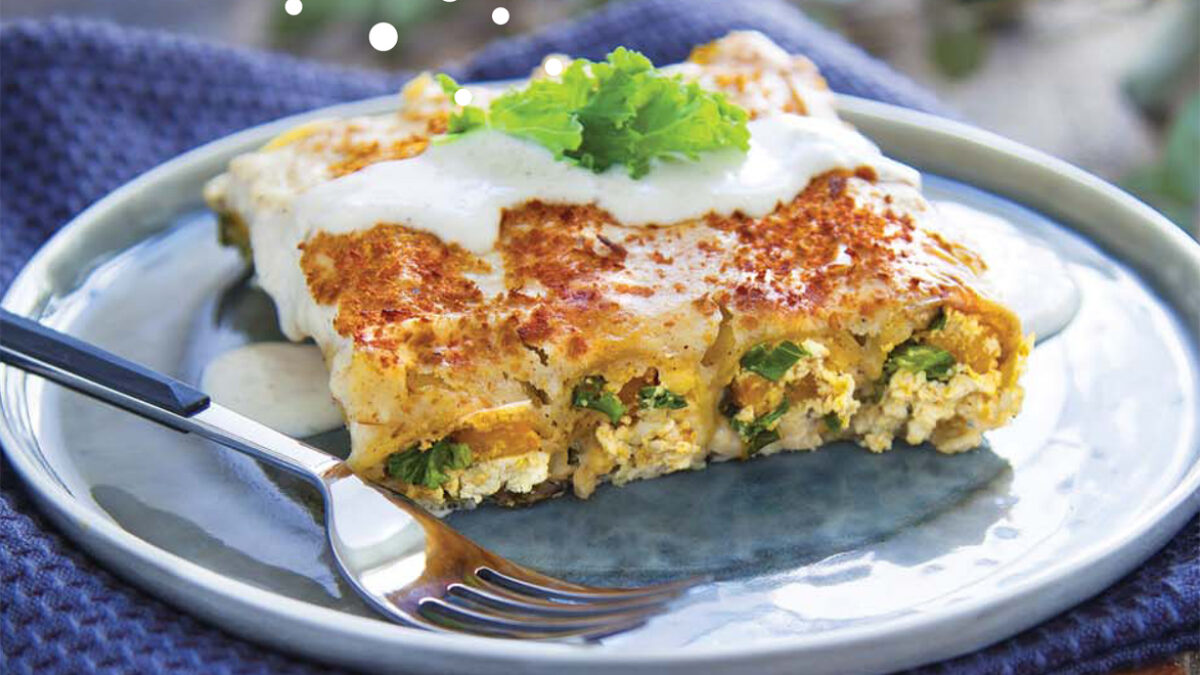 Cannelloni con zucca, cavoli e ricotta