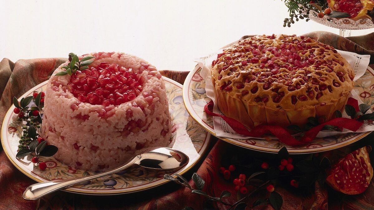 Budino di riso rosso con liquore all’arancia