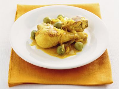 Cosce di pollo alle olive in padella