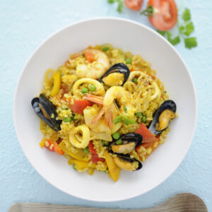 Paella di pesce