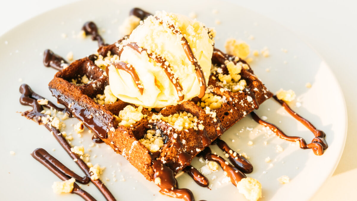 Waffles fatti in casa al profumo di vaniglia