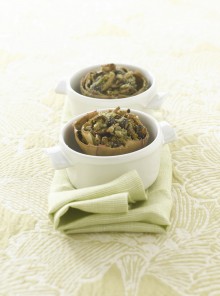 Carciofi e funghi alle erbe aromatiche