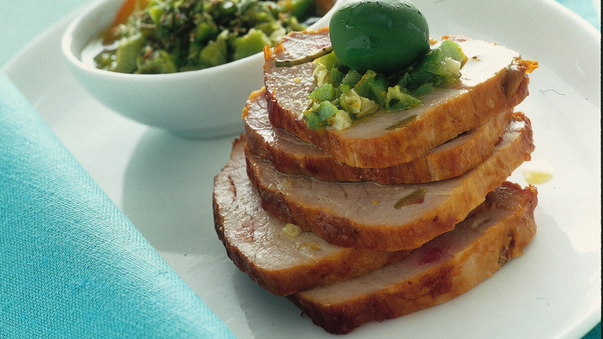 Magatello arrosto con salsa alle mandorle