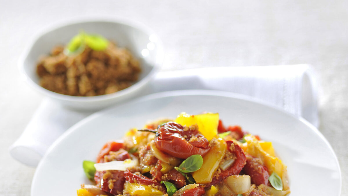 Peperonata al profumo di basilico