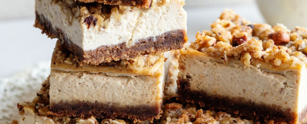 Cheese cake con cioccolato, caffè e nocciole - Sale&Pepe