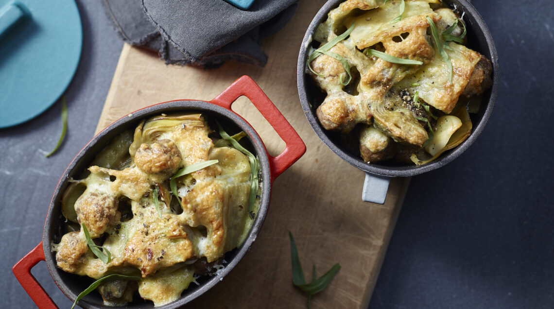 Carciofi, cardi e polpette