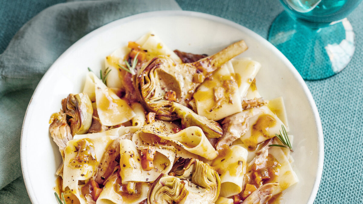 Pappardelle con brasato di agnello