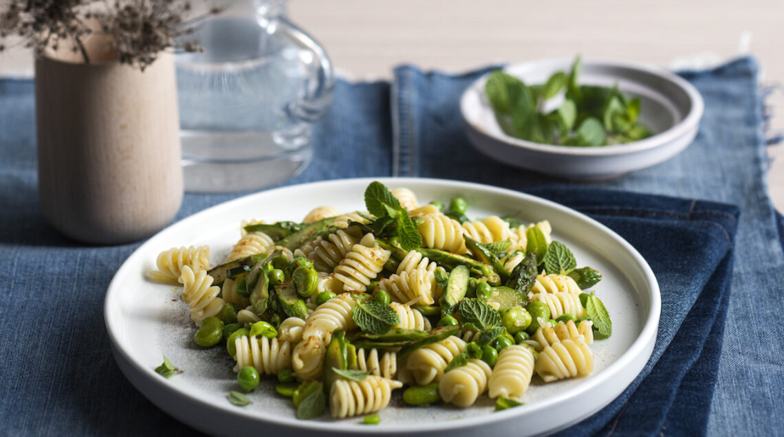 fusilloni con ragù verde