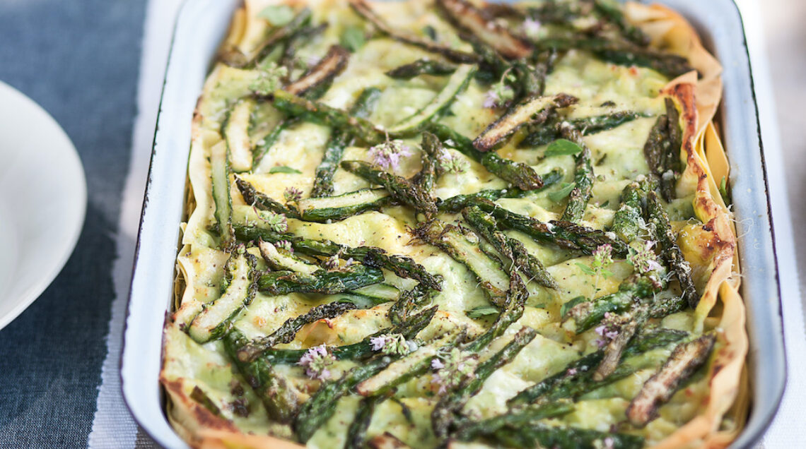 Lasagne ai piselli e asparagi