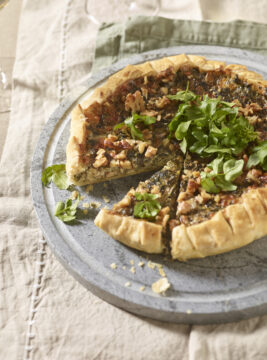 Sfogliata al crescione con noci e Asiago