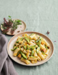 Tortiglioni di con ragù di coniglio e asparagi