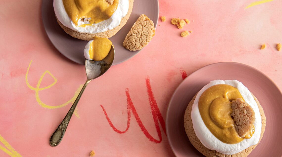 Bignè croccanti con crema al dulce de leche