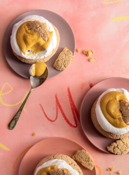 Bignè croccanti con crema al dulce de leche
