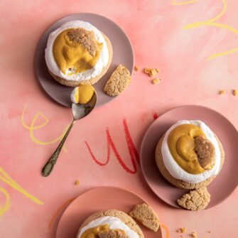 Bignè croccanti con crema al dulce de leche