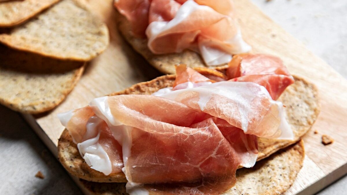 Culatello di Zibello con lingue di pasta matta