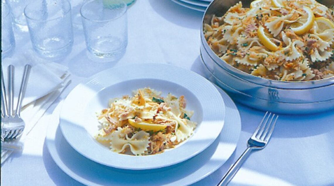 Insalata pasta al tonno profumata al limone