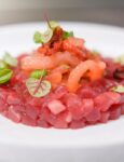 Tartare di tonno ai tre pomodori freschi, secchi e confit