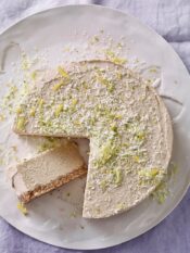 Cheesecake con yogurt e limone