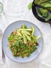 Farro monococco con frittata verde