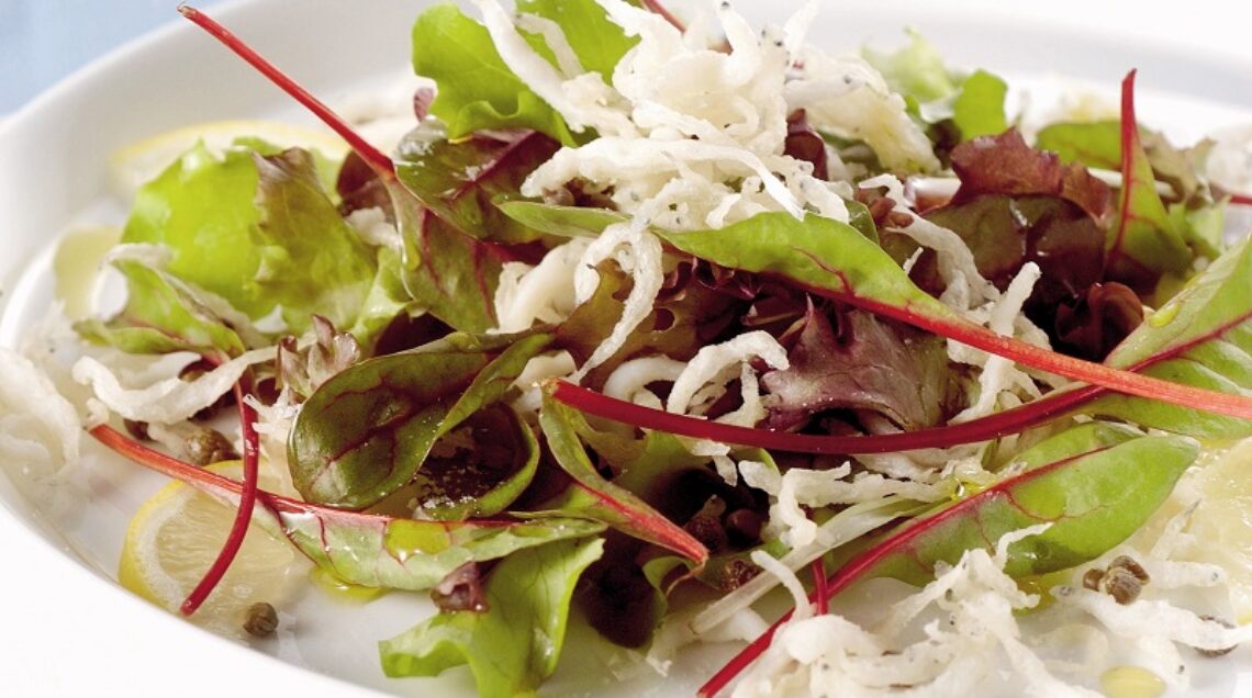 Insalata di bianchetti fritti e capperi
