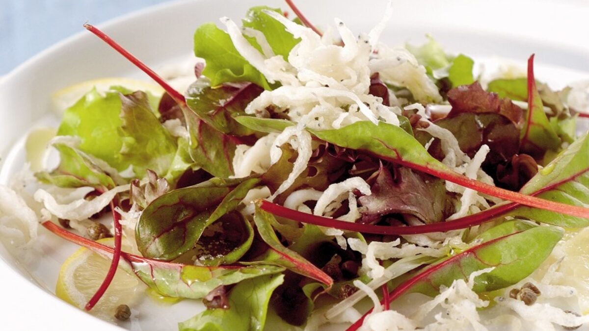 Insalata di bianchetti fritti e capperi