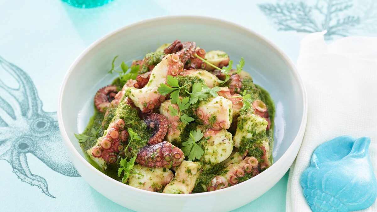 Polpo sotto pesto, dalla tradizione livornese